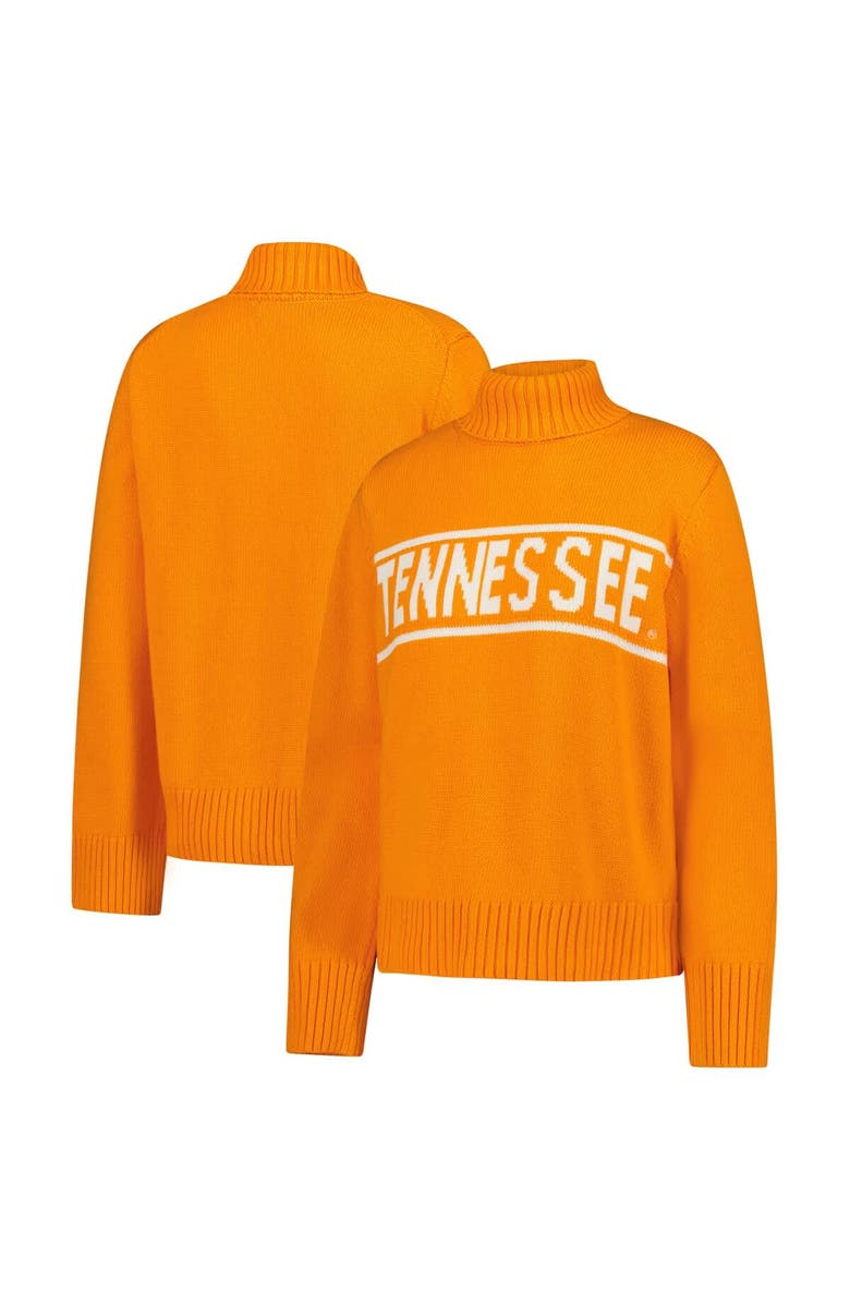 Gameday Social Women's Gameday Social Tennessee Orange Tennessee Volunteers Chenille Turtleneck Sweater, Main, color, Tennessee Orange