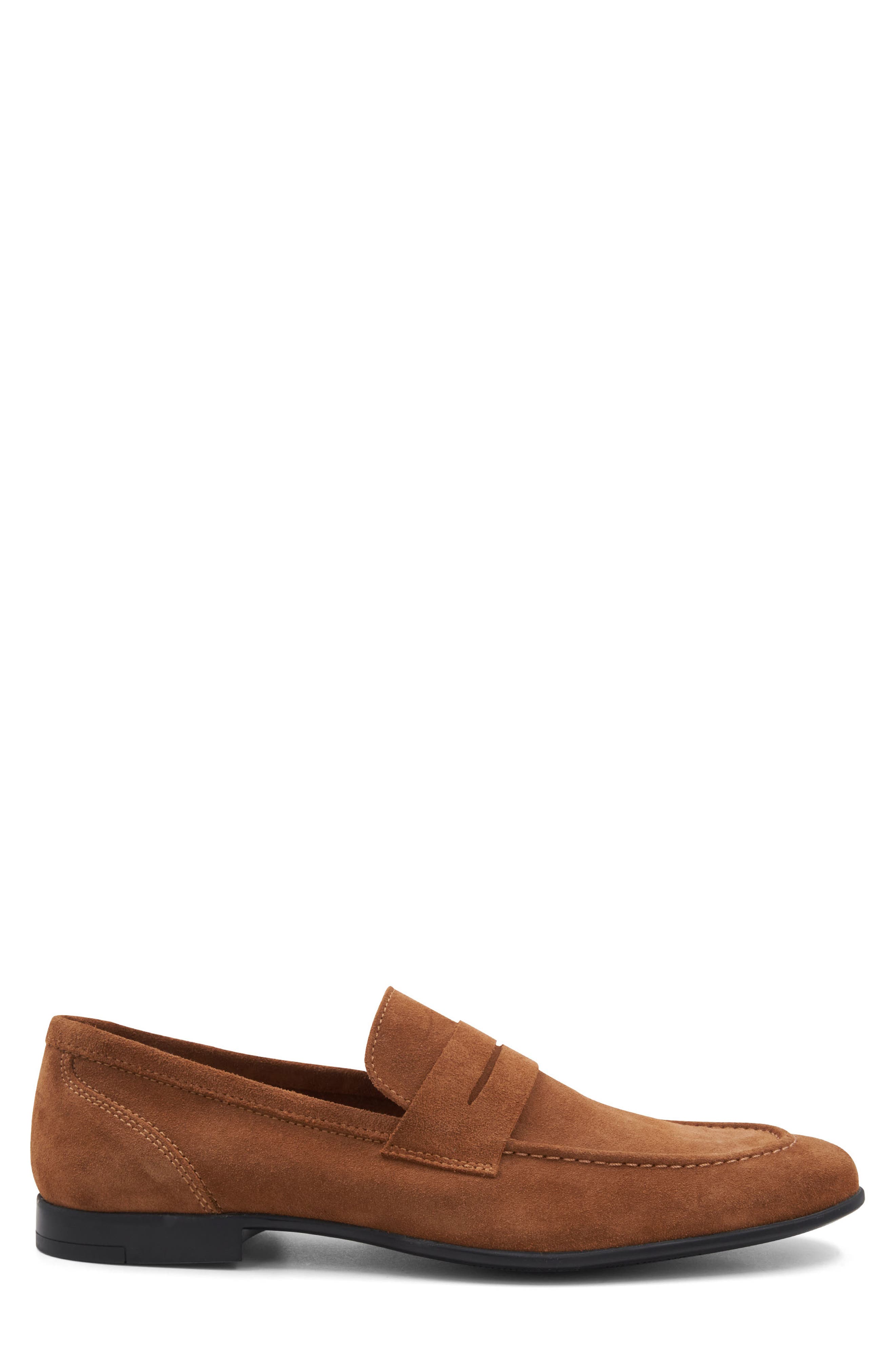 Valerio Penny Loafer, Alternate, color, COGNAC SUEDE