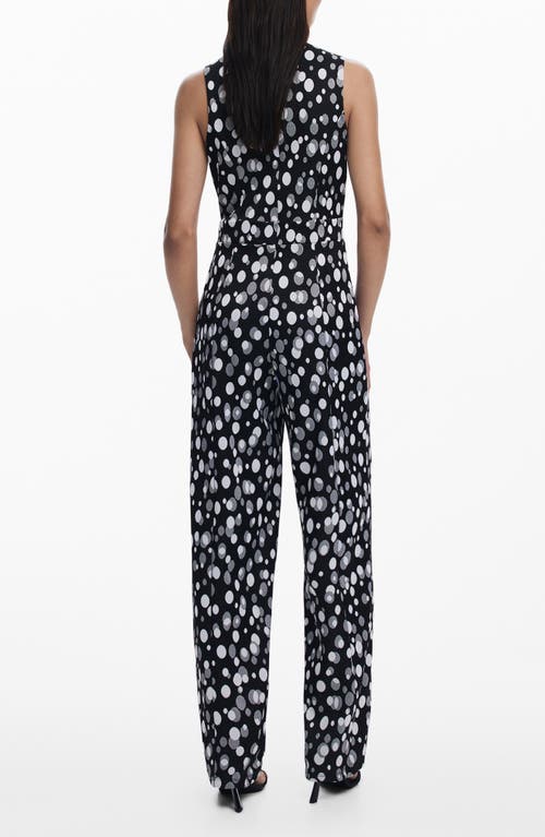 Desigual Sleeveless Jumpsuit In Black