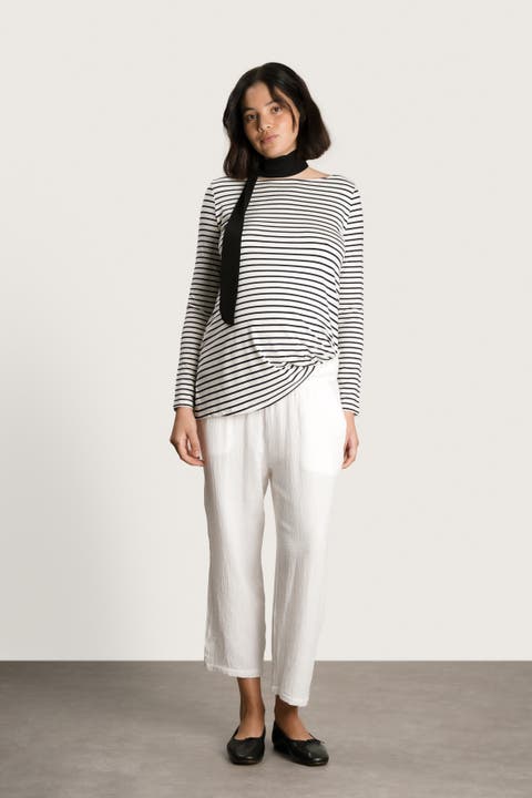 Nicolette Long Sleeve Maternity 
Nursing Tee