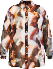 City Chic Passion Print Shirt