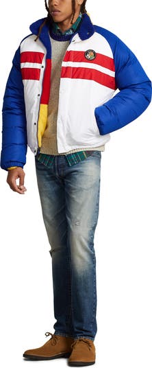 Colorblock Reversible Bomber Jacket