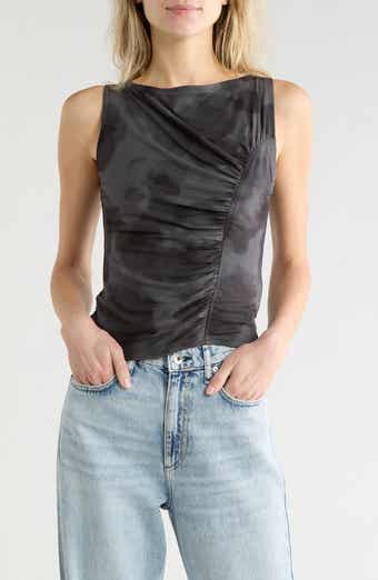 rag & bone Sliced Mesh Tank