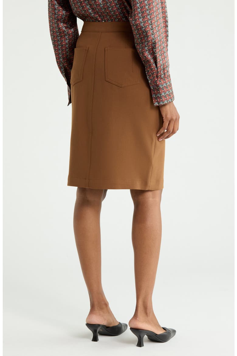 Felicity High Waist Skirt, Alternate, color, DARK MOCHA