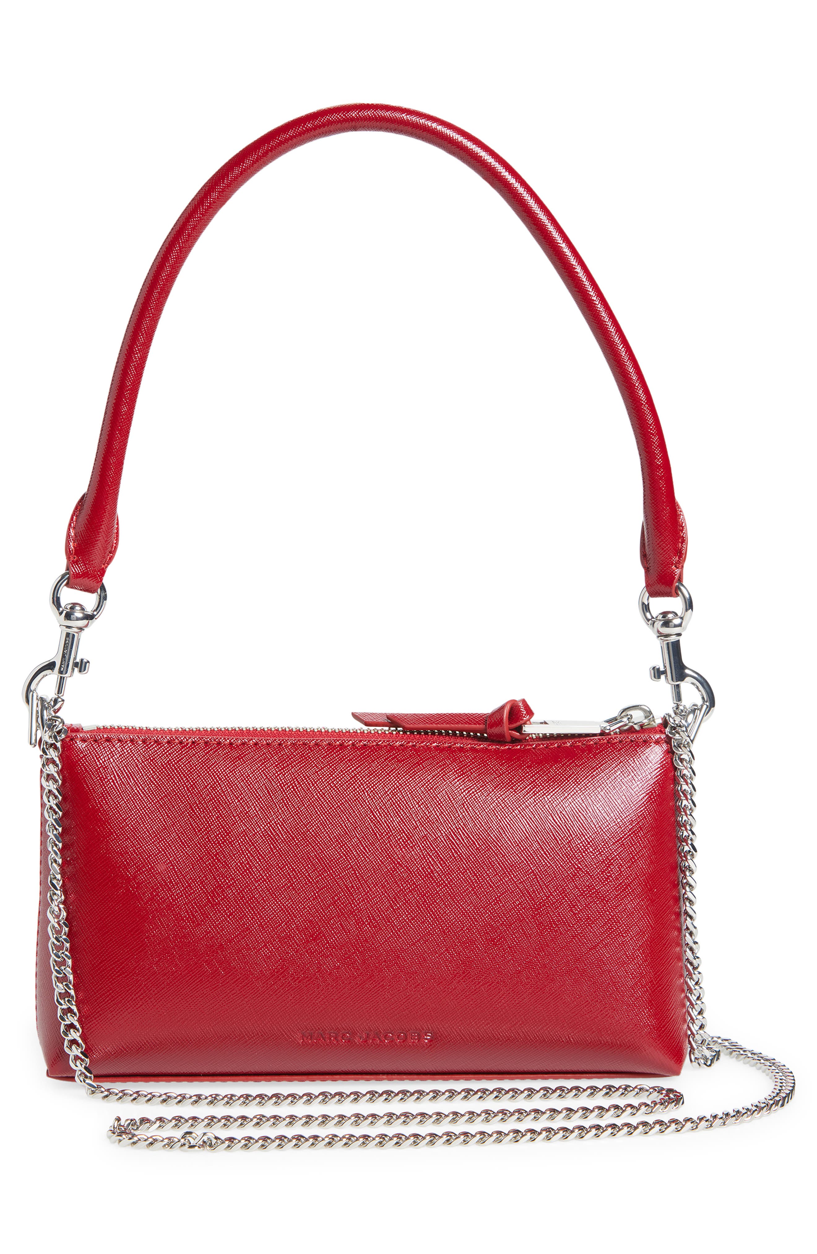 The Snapshot Pochette Bag, Alternate, color, SIREN RED