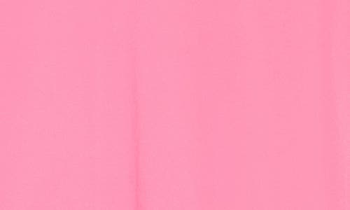 Dkny Short Sleeve Satin Button-up Shirt In Pink