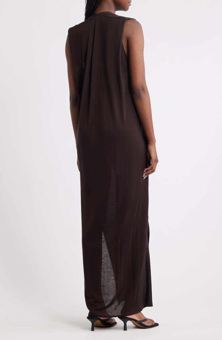 COS Draped V-Neck Sleeveless Maxi Dress, Alternate, color,