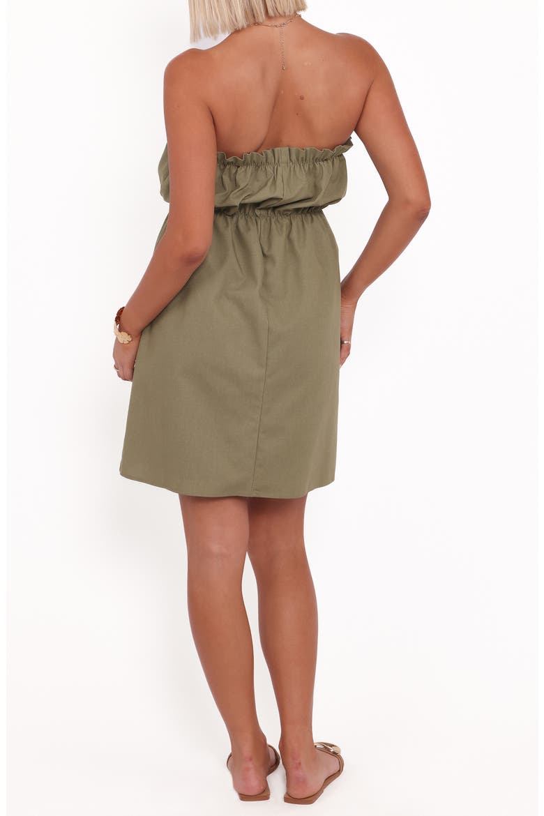Stratton Strapless Babydoll Dress, Alternate, color, LEAF GREEN