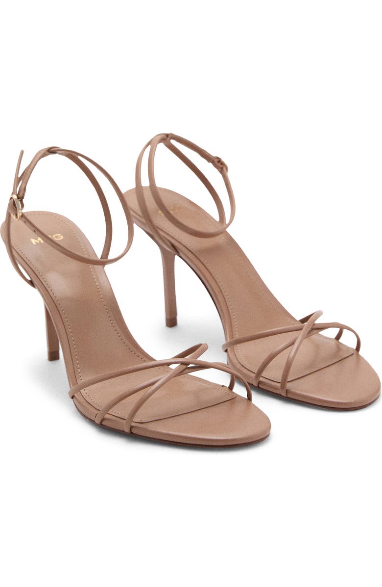 MANGO Ankle Strap Sandal, Main, color, Beige