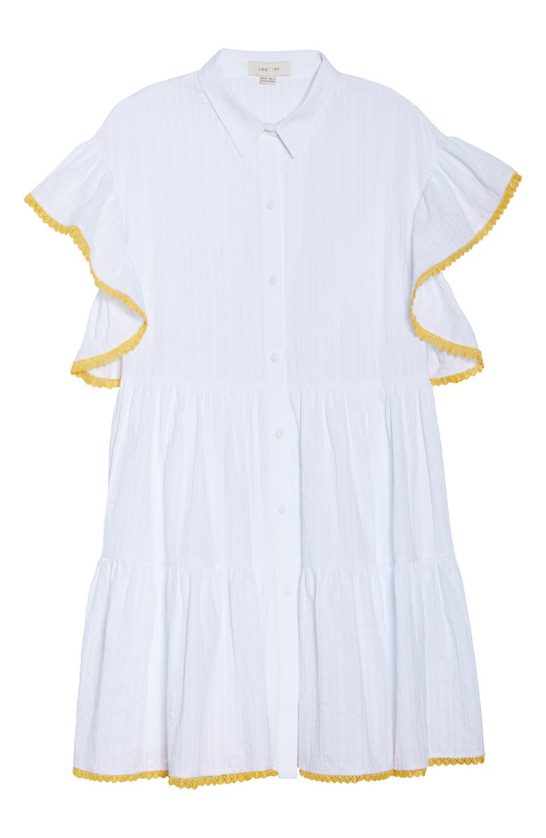 LOST INK Shirred Shirt Dress, Alternate, color,