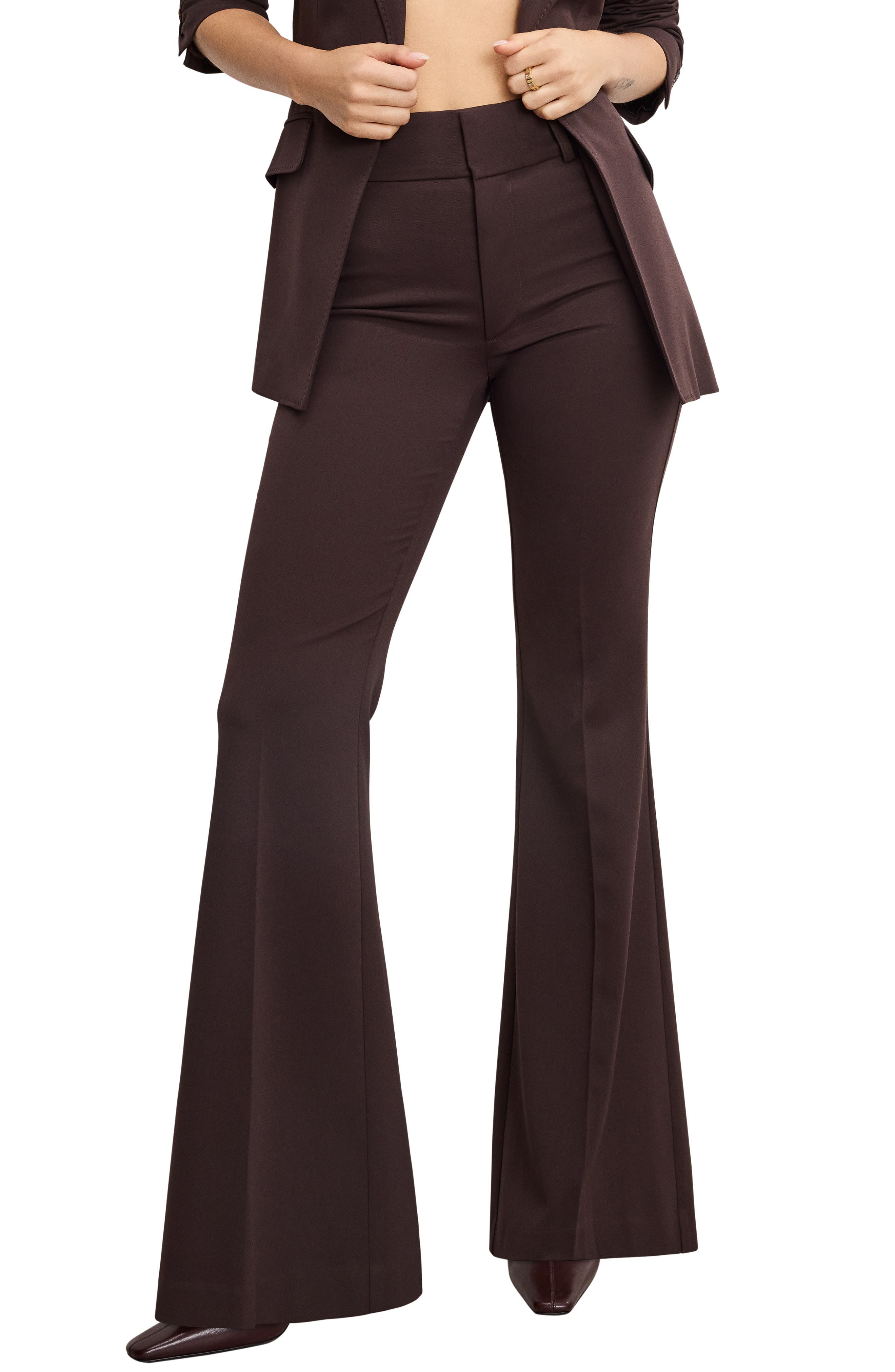 Good American Essential Flare Leg Pants