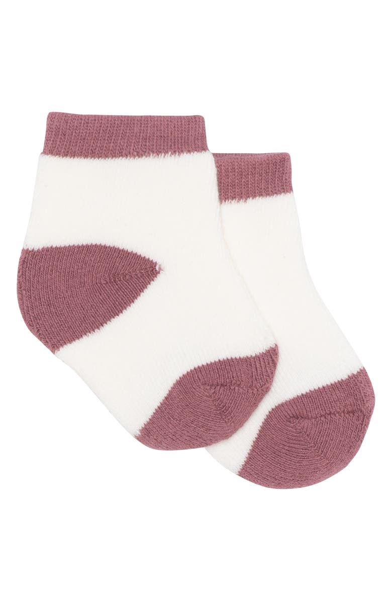 PL Baby by Petit Lem Appliqué Ruffle Sweatshirt, Joggers, Socks & Headband Set, Alternate, color, Ballet