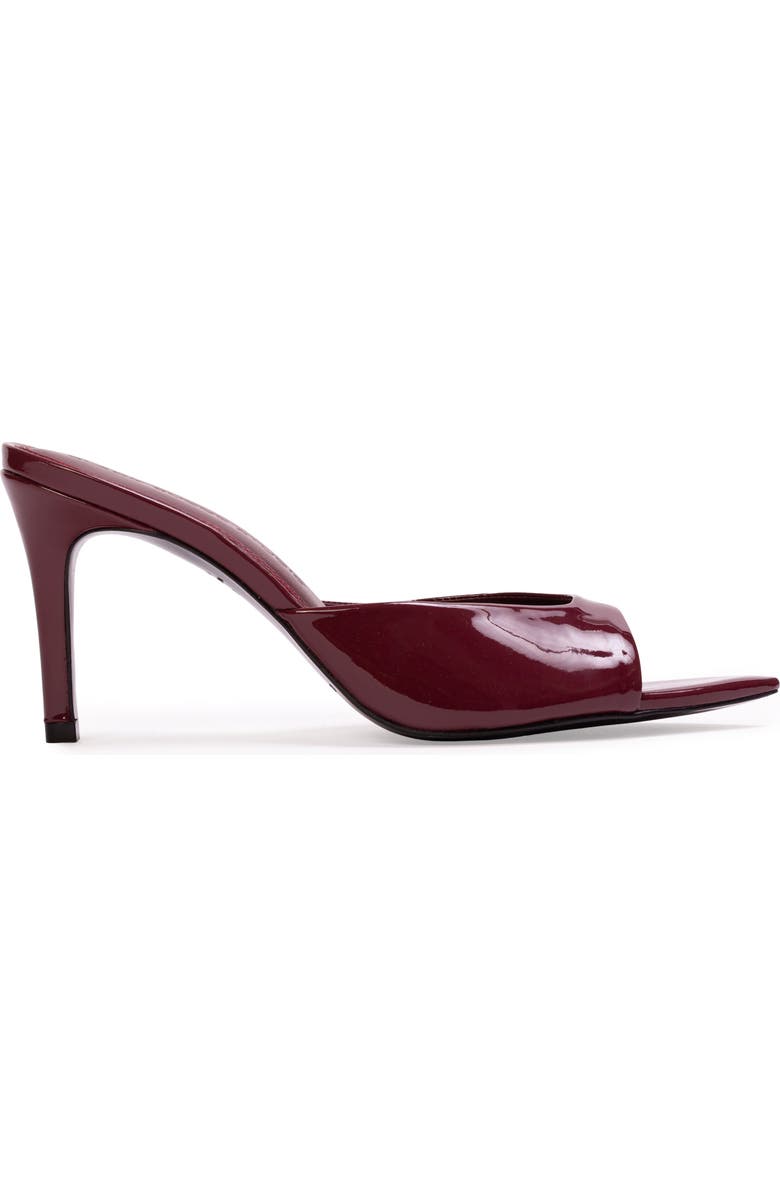 BLACK SUEDE STUDIO Brea 80 Patent Mule, Main, color, Ruby Patent Leather