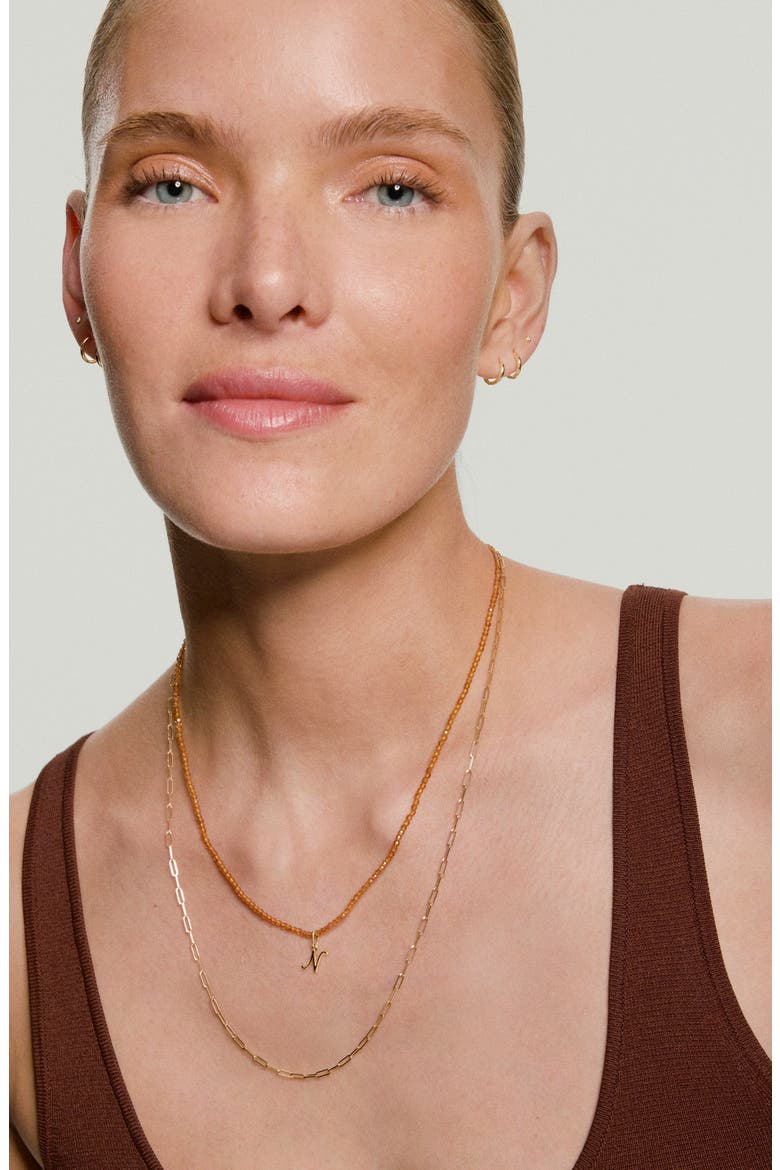 Carmen Birthstone Beaded Necklace, Alternate, color, Citrine