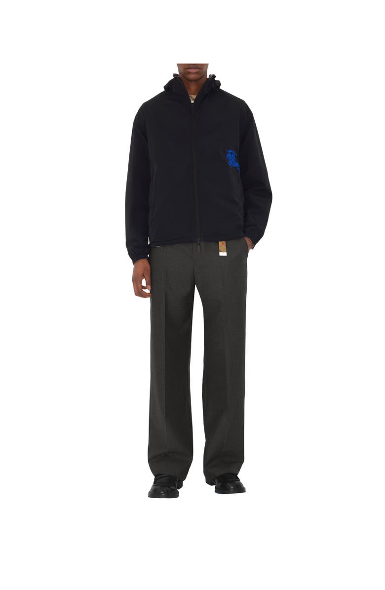 Burberry Reversible Check Hooded Jacket, Alternate, color, Mauve Grey