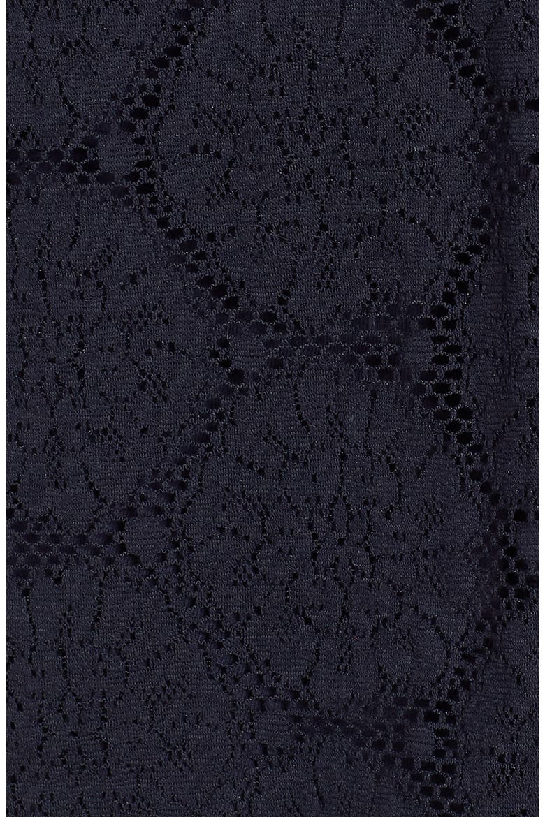 Puff Sleeve Lace Top, Alternate, color, NAVY NIGHT