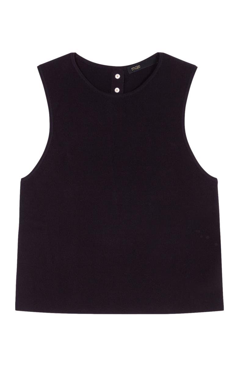 maje Knit crop top, Alternate, color,