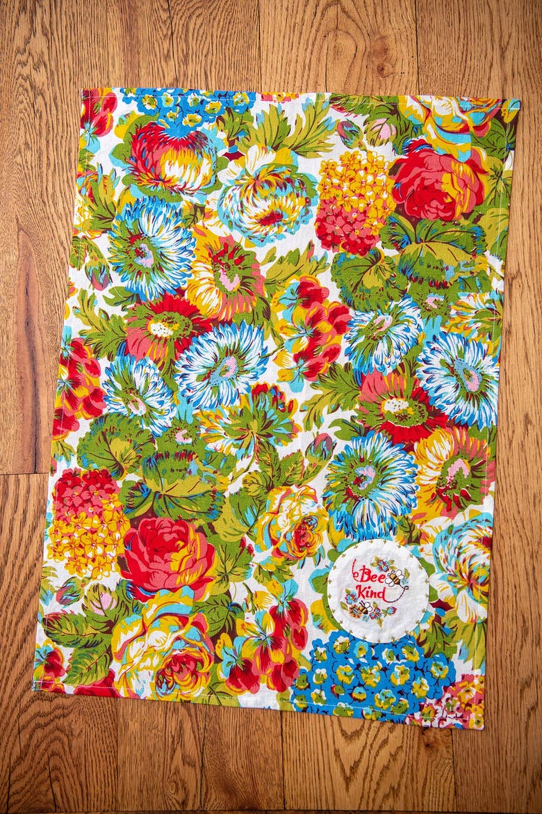 Spring Gathering Tea Towel, Set of 2, Alternate, color, Multi