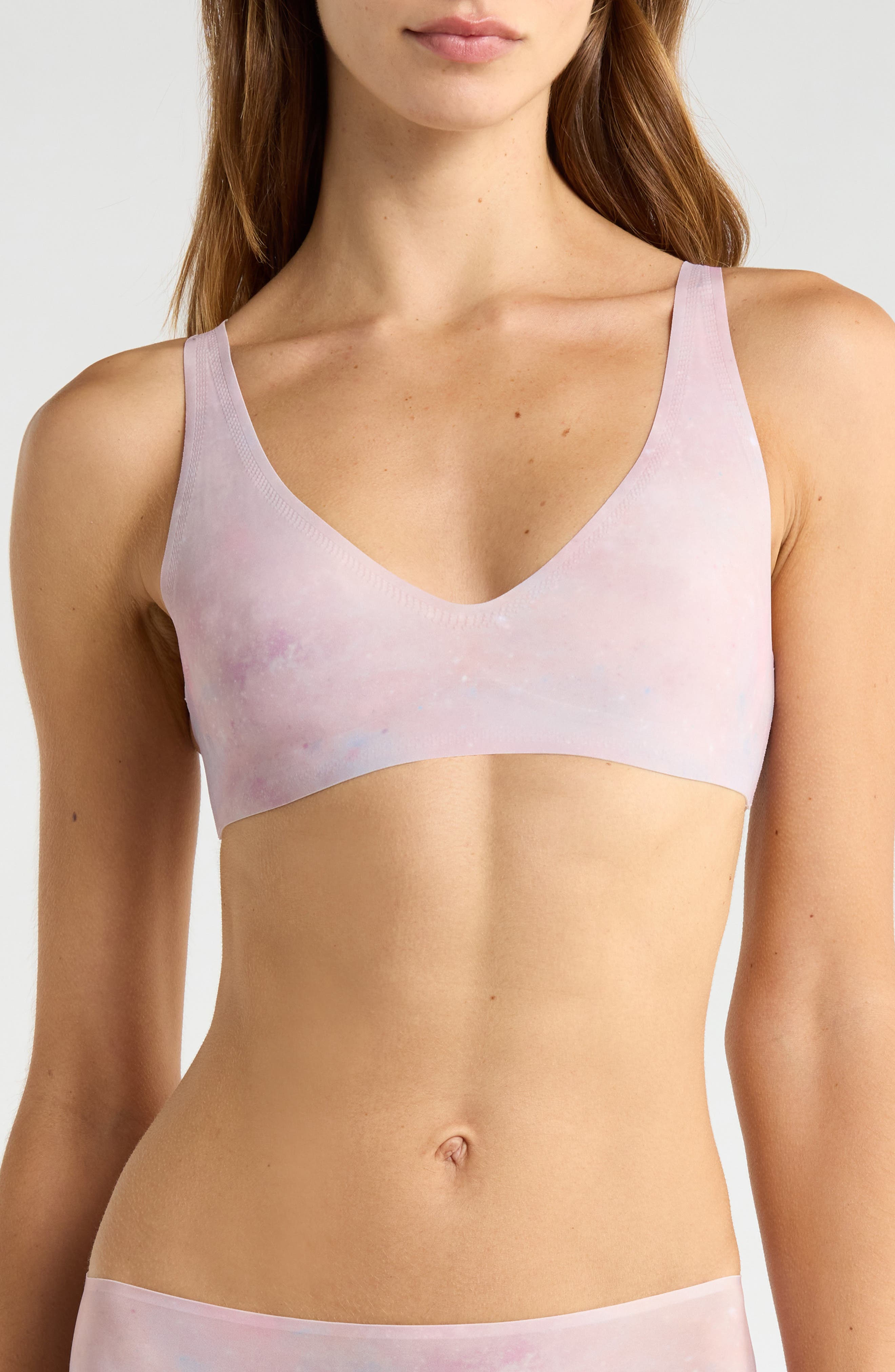 MeUndies DreamSeam Plunge Bralette in Stardust 