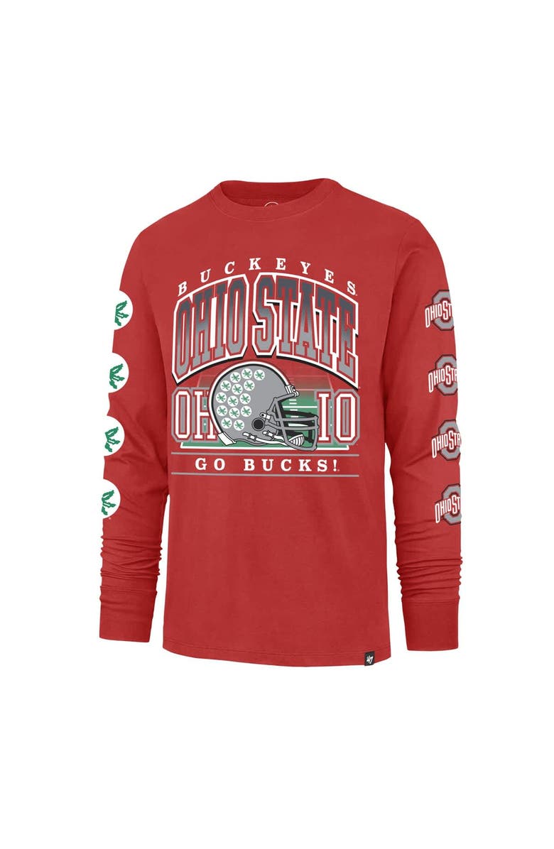 '47 Men's '47 Red Ohio State Buckeyes Go Big Long Sleeve T-Shirt, Alternate, color, Red