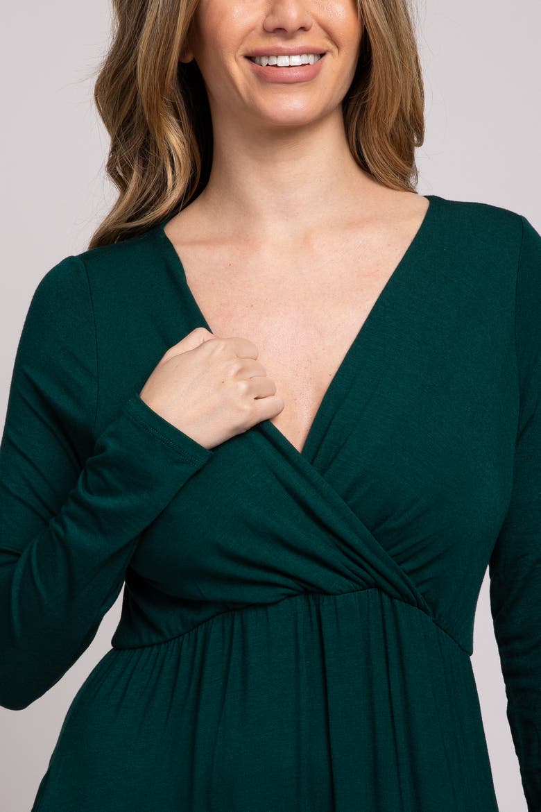 Long Sleeve Maxi Dress, Alternate, color, Green