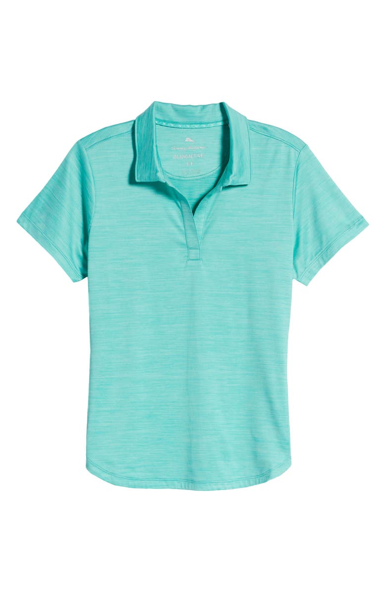 Tommy Bahama Delray IslandZone<sup>®</sup> Short Sleeve Polo, Alternate, color, Aqua Aloha