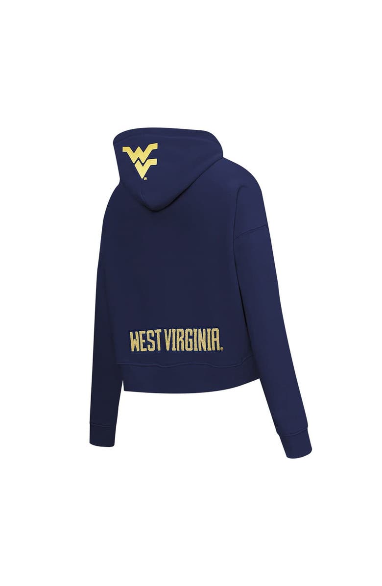 PRO STANDARD Women's Pro Standard Navy West Virginia Mountaineers Game Day Sequin Full-Zip Hooded Jacket, Alternate, color, Navy