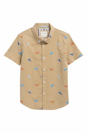 Kids' Multicolor Dinos Button-Up Shirt