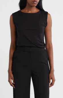 ELIE ELIE TAHARI Side Ruched Tank