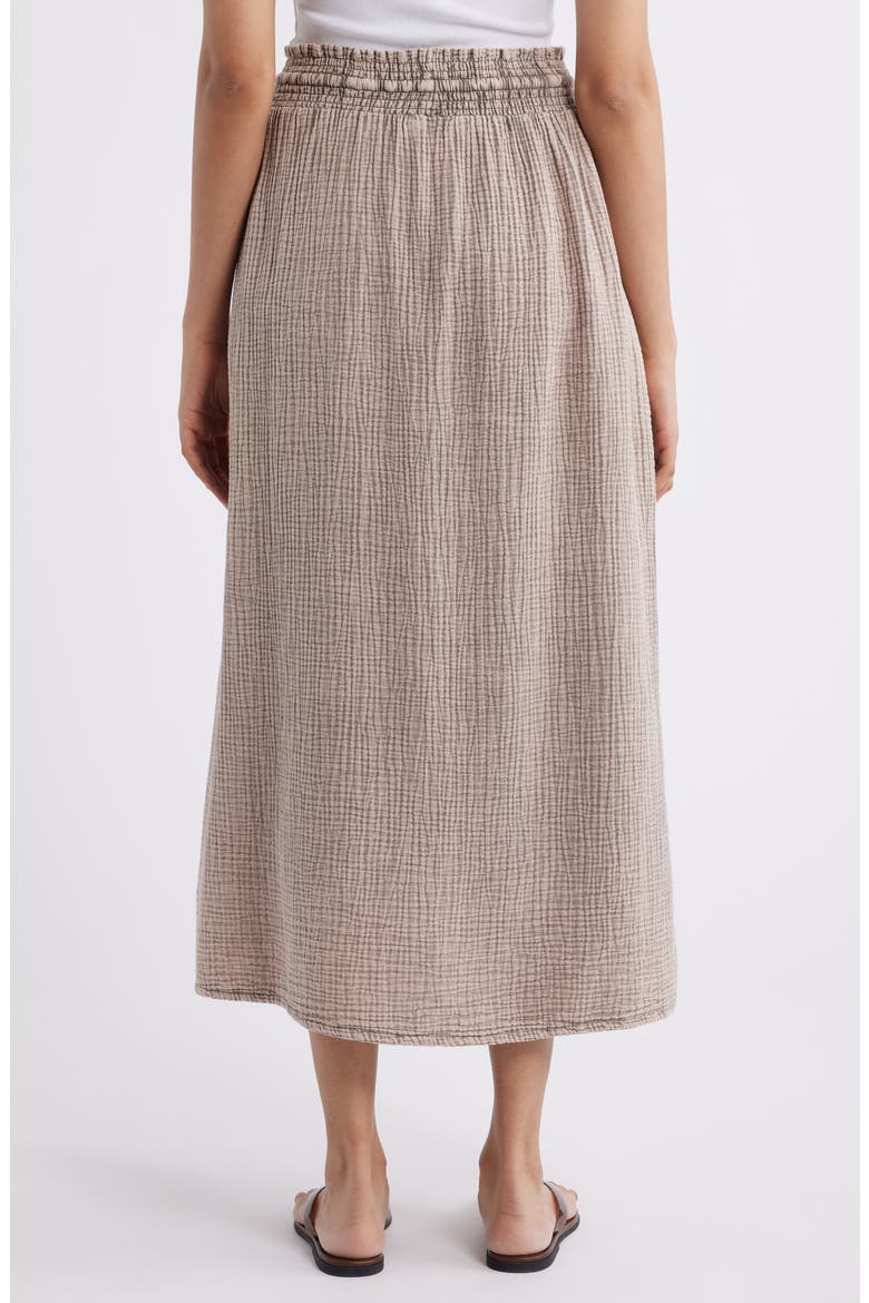 Adele Cotton Gauze Maxi Skirt, Alternate, color, LIGHT WICKER BEIGE