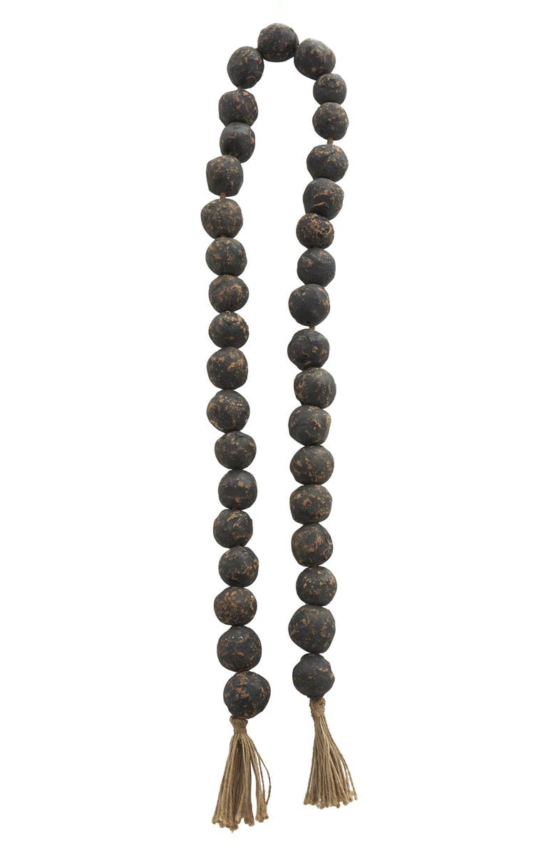 WILLOW ROW Bohemian Ceramic Beaded Tassel Garland, Alternate, color, 