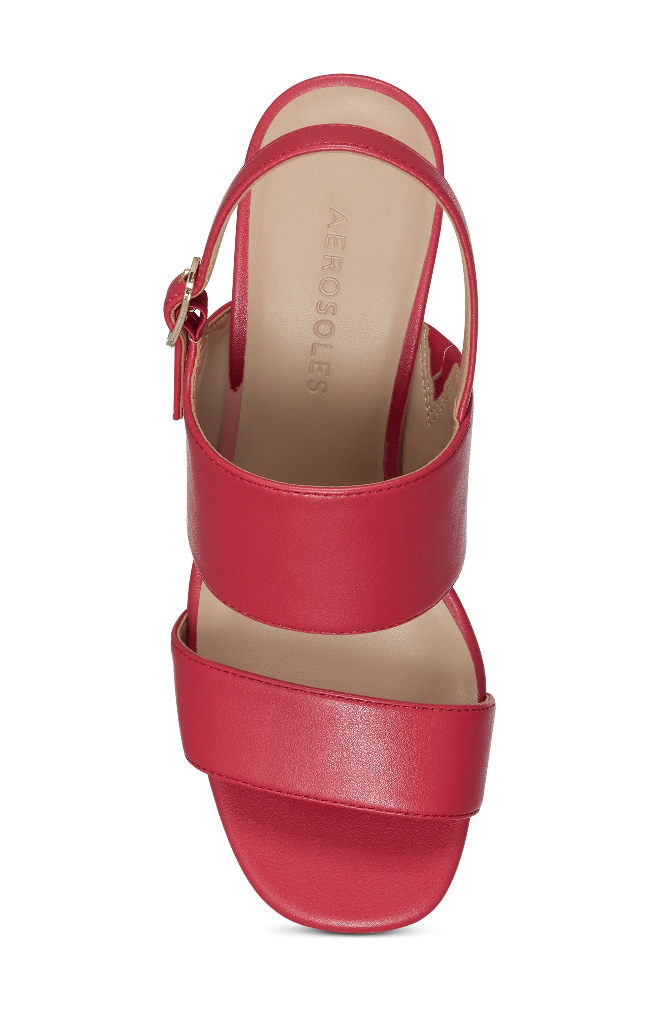 Emmex Block Heel Slingback Sandal, Alternate, color, RED