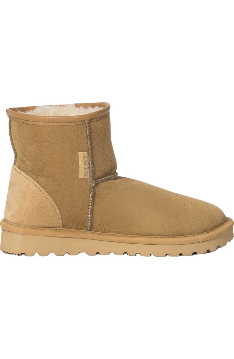 Celtic & Co. Classic Shearling Shortie Boots, Alternate, color, Spice