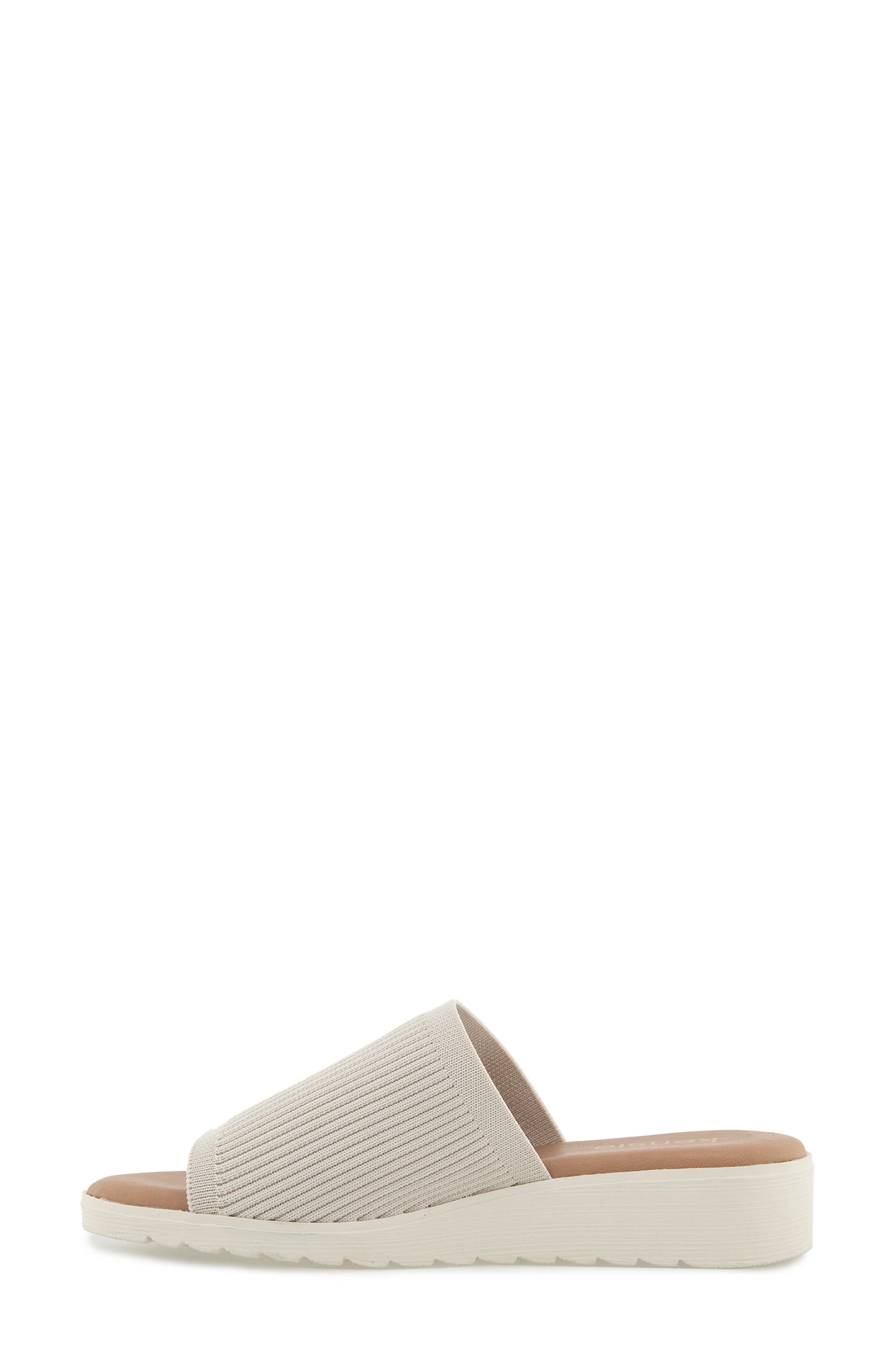 Kensie Ellie Wedge Slide Sandal, Alternate, color, Beige