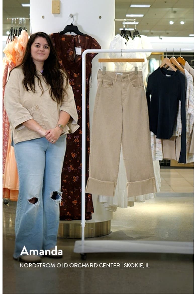 Sasha Cuff High Waist Ankle Wide Leg Jeans video
