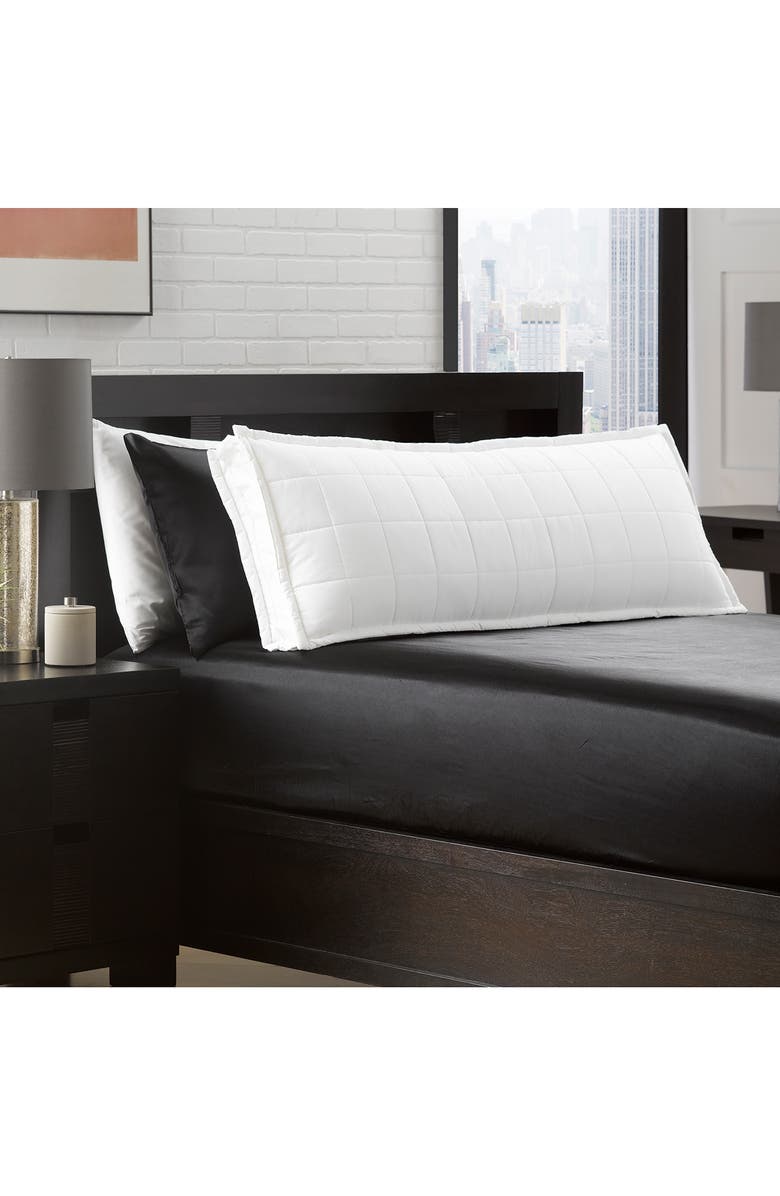 ELLA JAYNE HOME 4 Sided Gusset Pillow Shell Turtle Top Body Pillow - White, Alternate, color, White