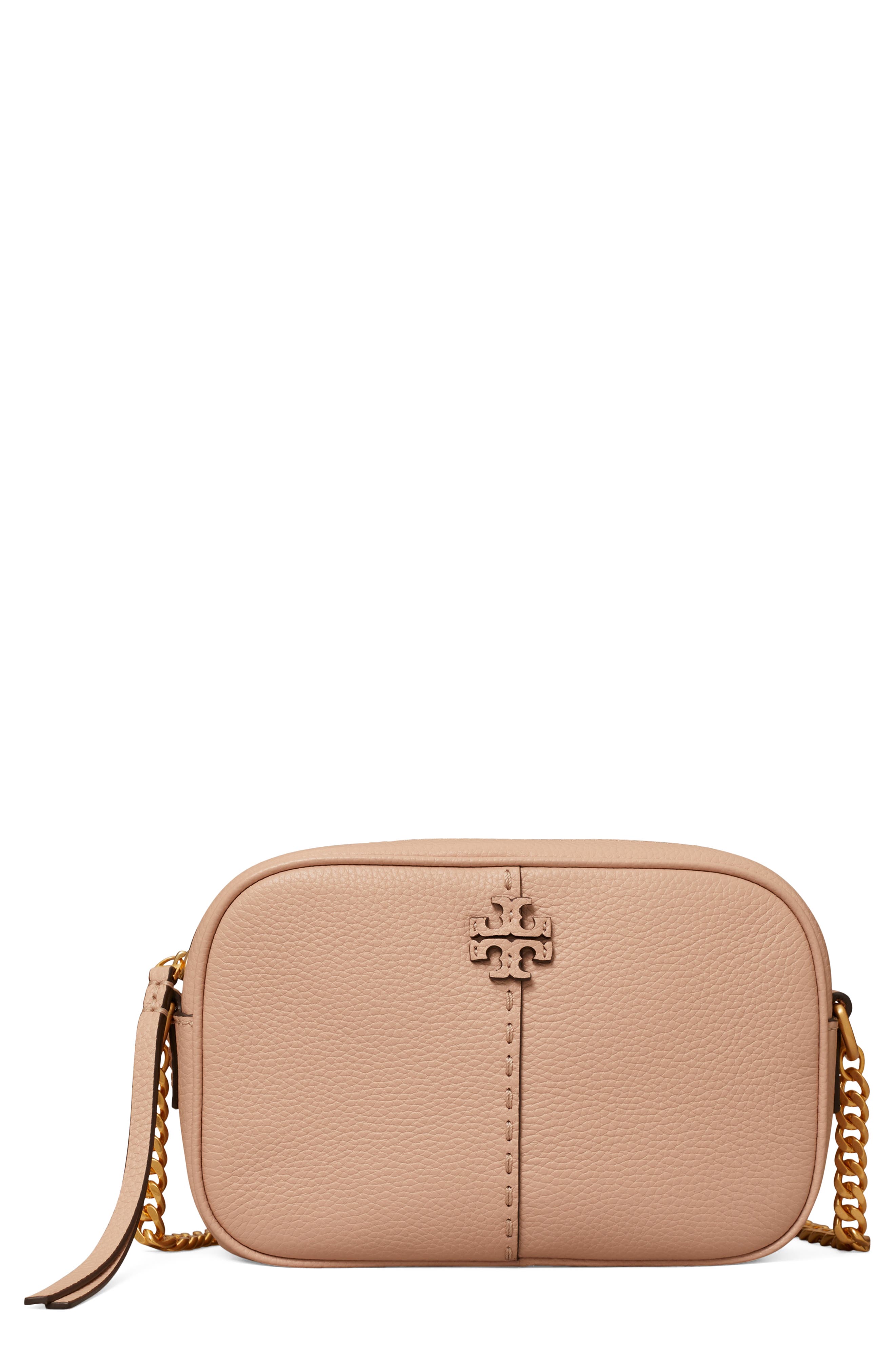 McGraw Leather Camera Bag, Main, color, GOAN SAND