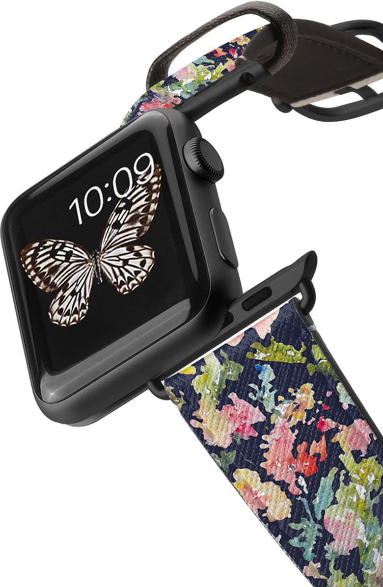 CASETiFY Keepsake Faux Leather Apple Watch<sup>®</sup> Watchband, Alternate, color, 