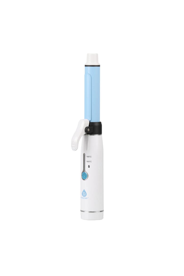 USB Rechargeable Cordless Curling Iron, Main, color, Blue