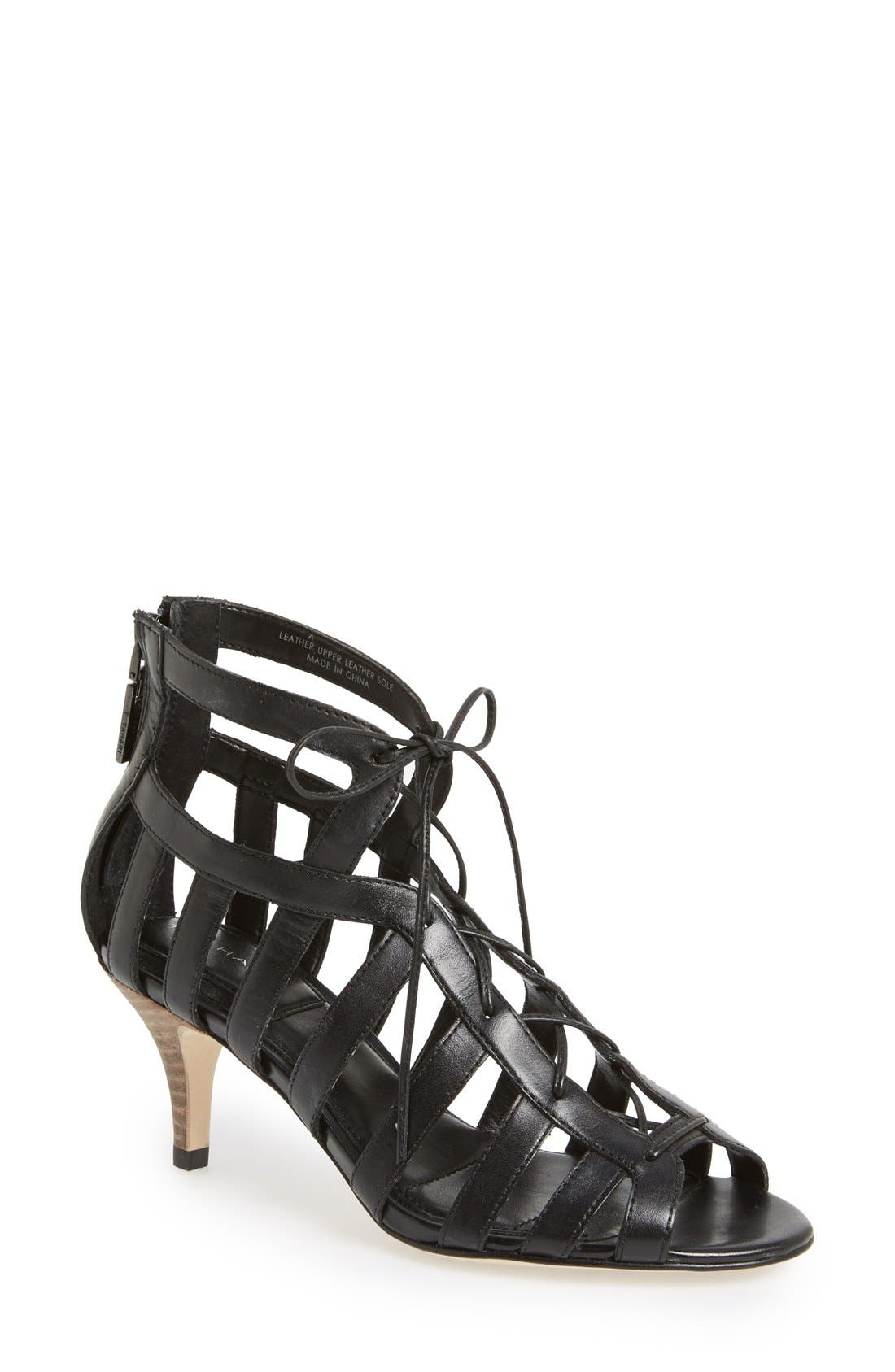 'Rhodeus' Sandal, Main, color, BLACK
