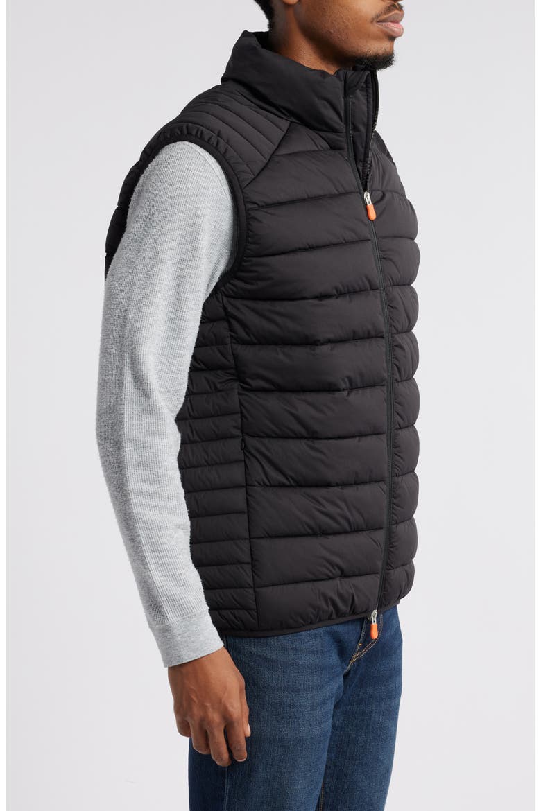 Russell Quilted Puffer Vest, Alternate, color, BLACK