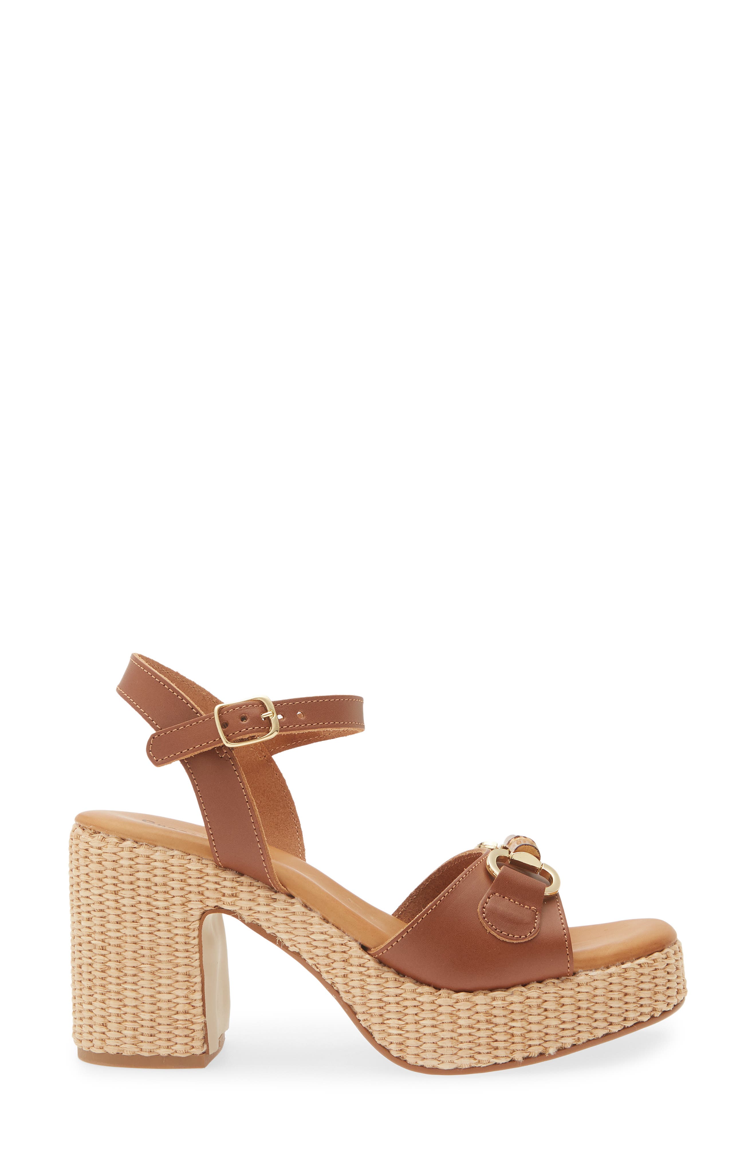Chocolat Blu Mel Sandal, Alternate, color, Brown Leather