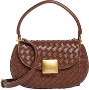 JW PEI Zuri Hand Woven Round Top Faux Leather Handbag