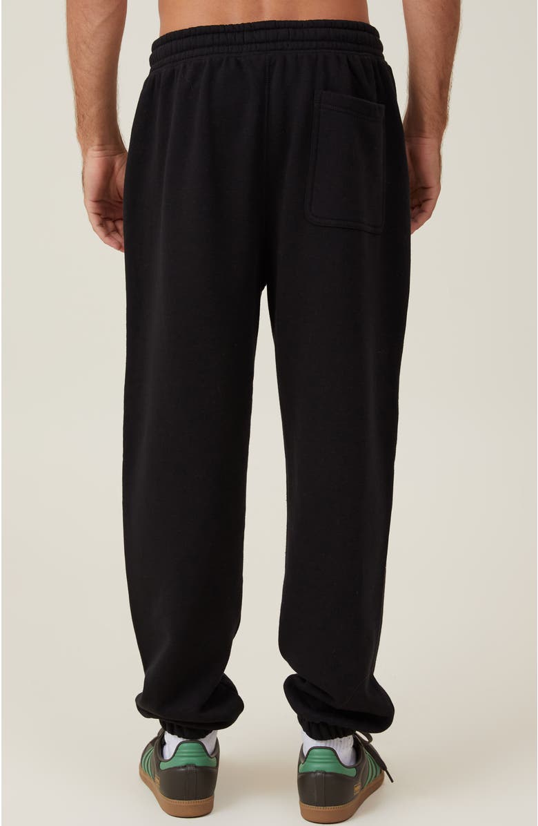 Cotton On Men's Baggy Cuffed Track Pant, Alternate, color, Black