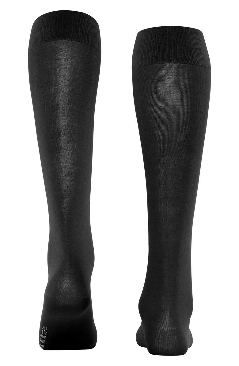 Falke Cotton Touch Knee High Socks, Alternate, color, Black