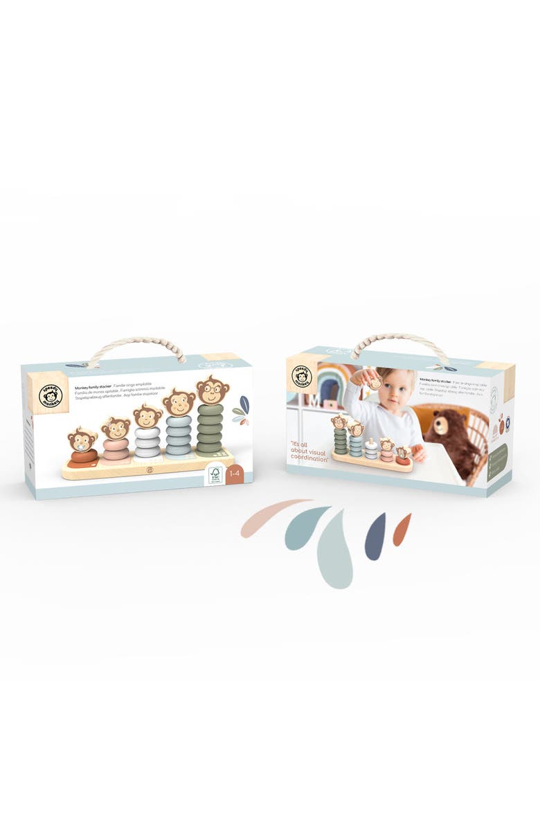 Speedy Monkey Monkey Family Stacker, Alternate, color, Multi