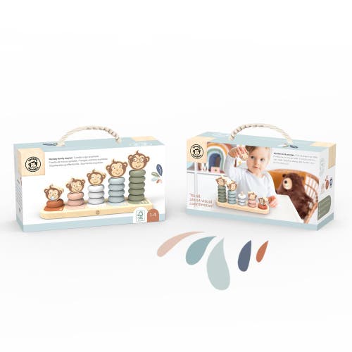 Speedy Monkey Monkey Family Stacker In Multi