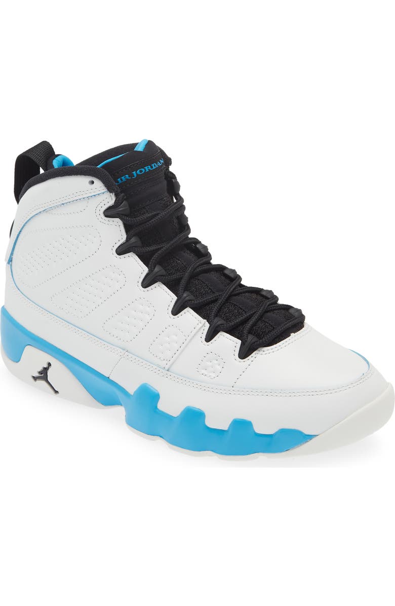 Jordan Air Jordan 9 Retro 'Powder Blue' High Top Sneaker, Main, color,