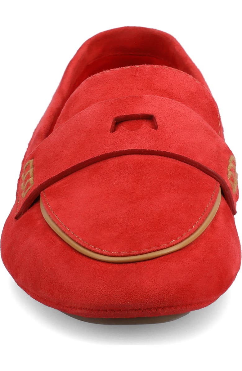 Birdies The Vesper Driver Loafers, Alternate, color, Red Suede