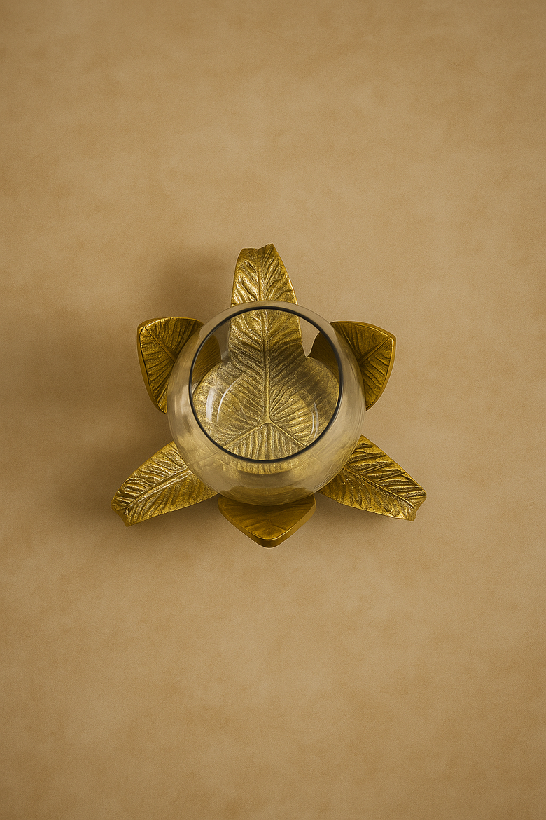 Flora Glow Candle Holder, Alternate, color, Gold